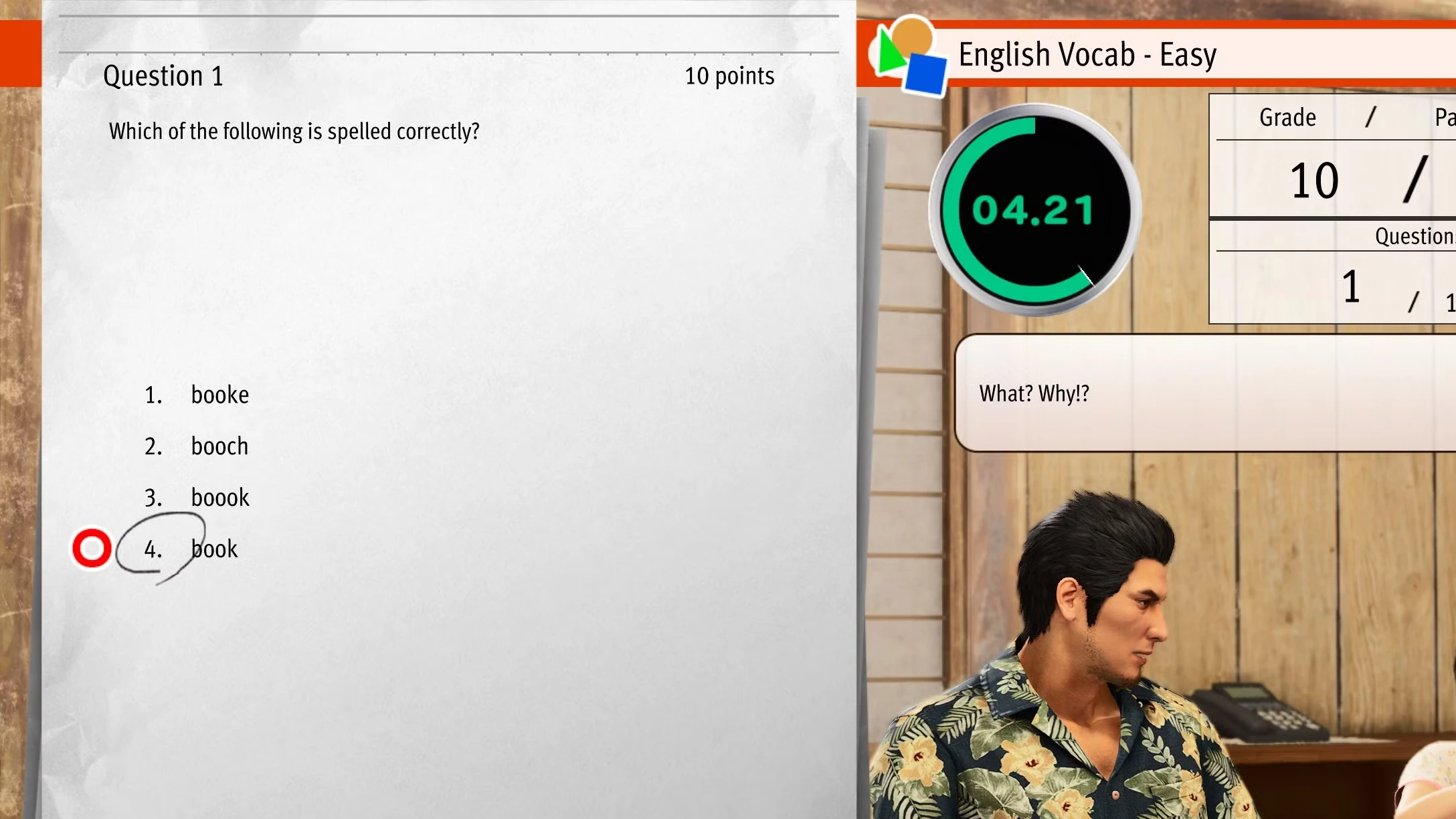 All Homework Answers in Yakuza Kiwami 3