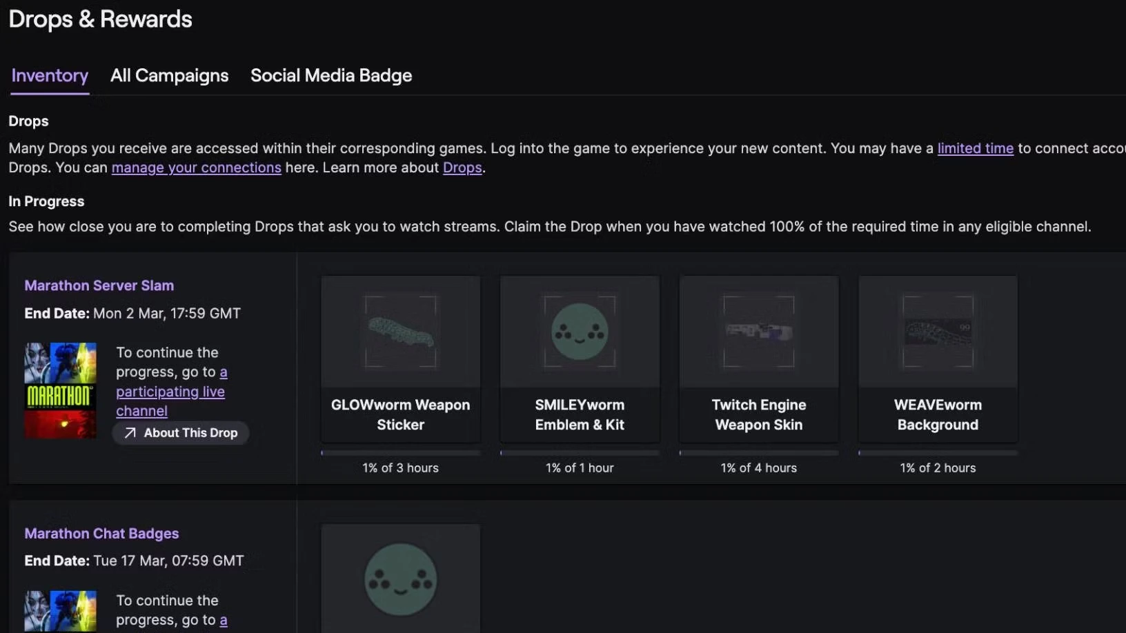 All Marathon Twitch drops and how to get them