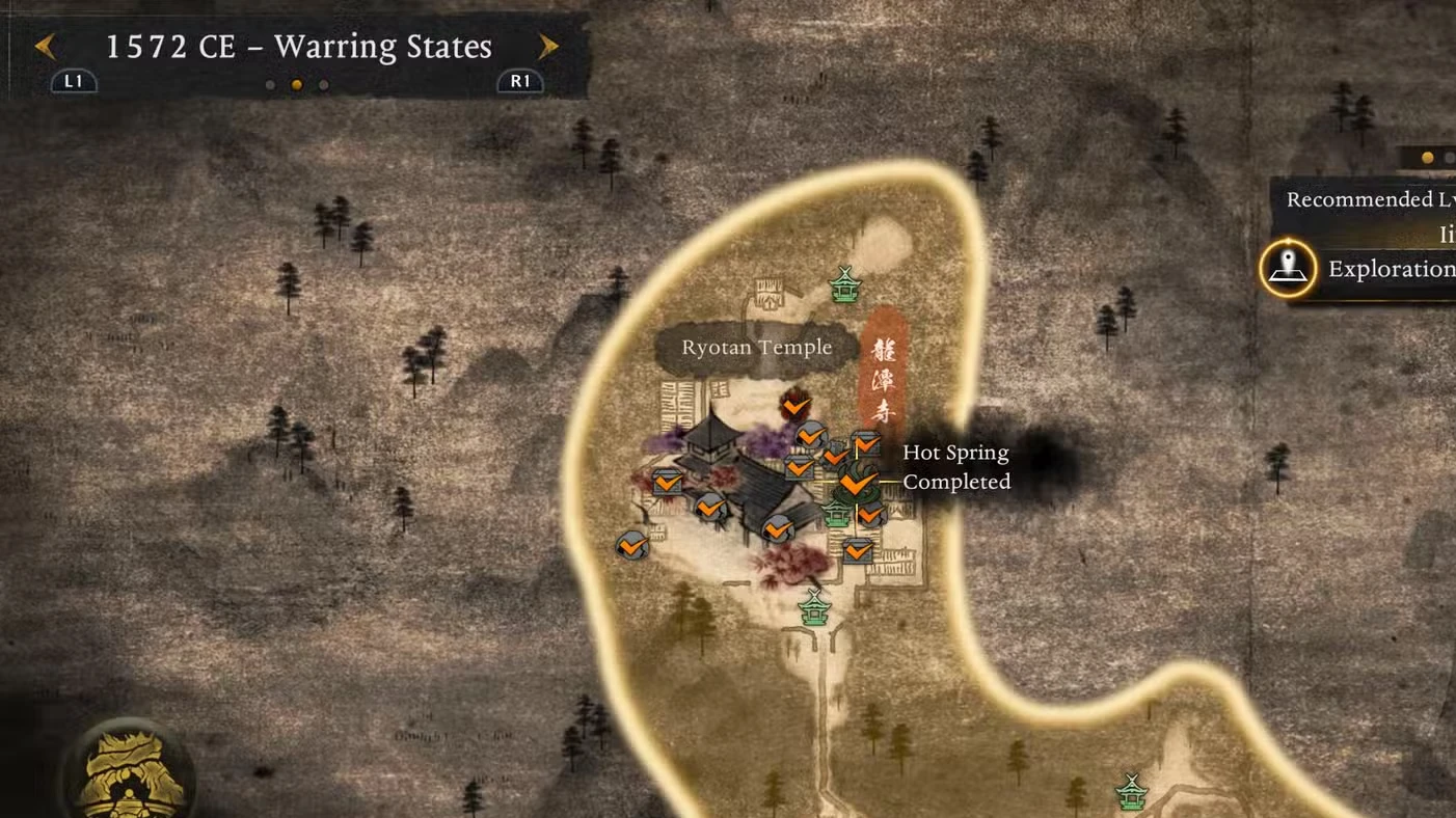 All Warring States Hot Springs Locations in Nioh 3