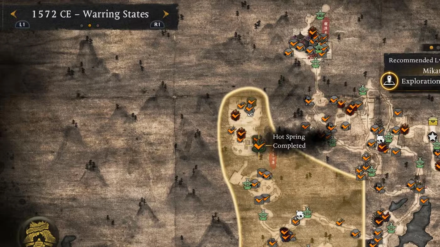 All Warring States Hot Springs Locations in Nioh 3
