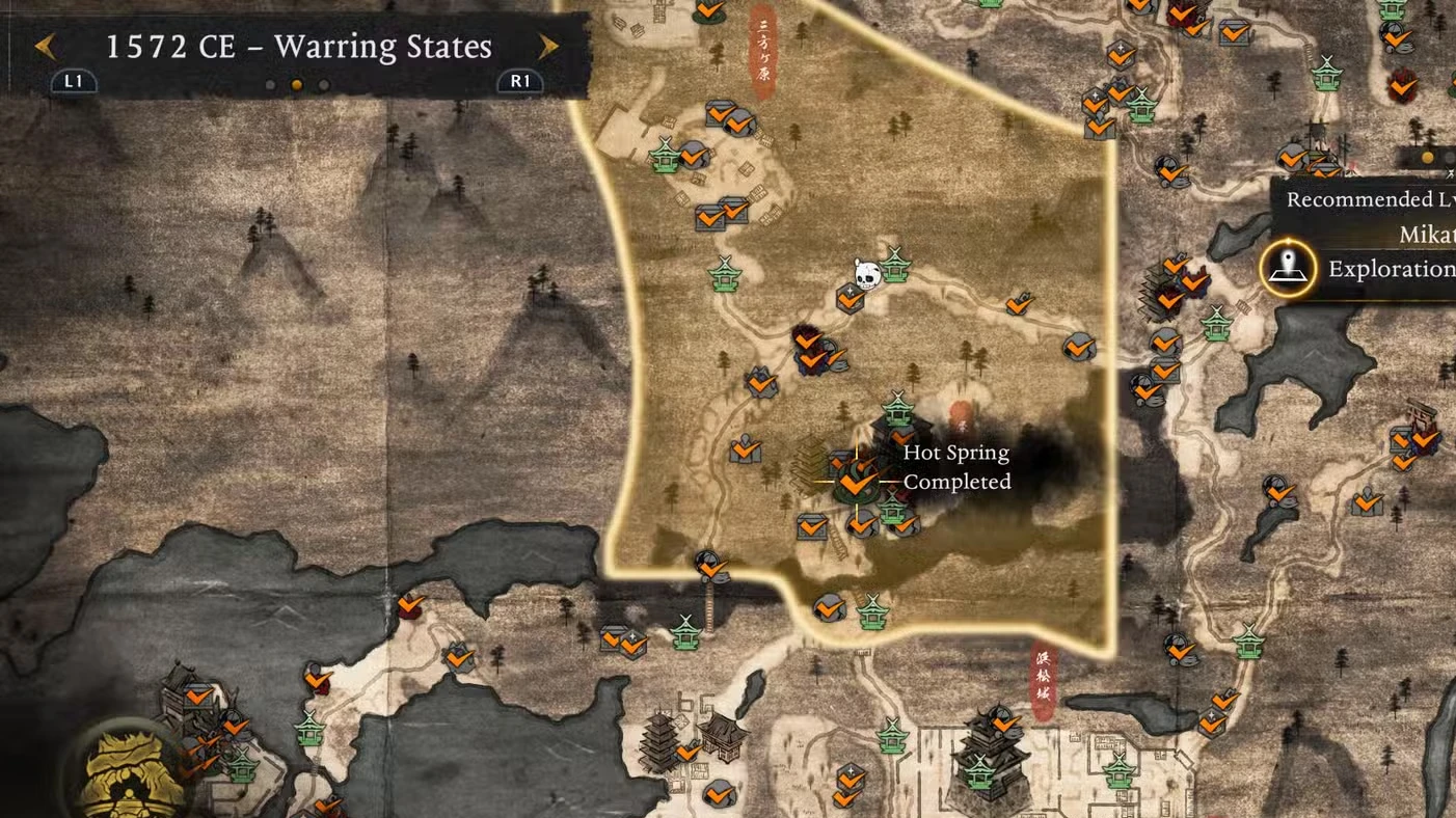 All Warring States Hot Springs Locations in Nioh 3