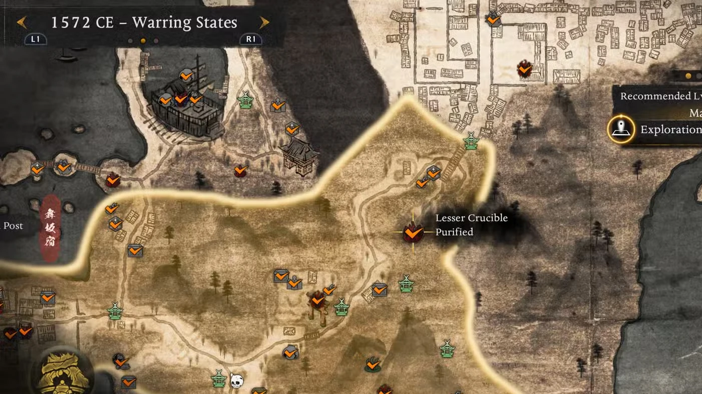 All Warring States Lesser Crucibles & Crucible Spikes in Nioh 3