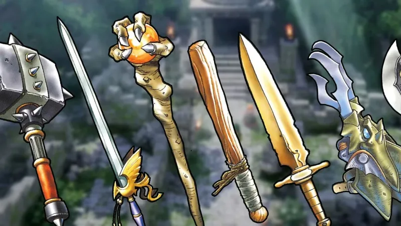 Lista completa de armas em Dragon Quest 7 Reimagined