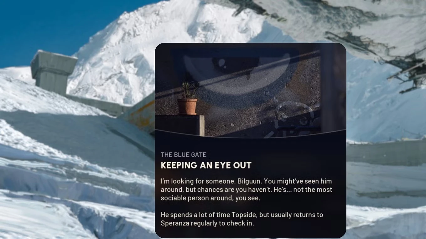 Bilguun's Shelter Location in Keeping An Eye Out Quest in ARC Raiders
