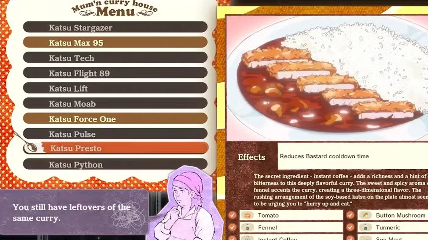 Every Katsu Curry Recipe in Romeo Is a Dead Man (Full Guide)