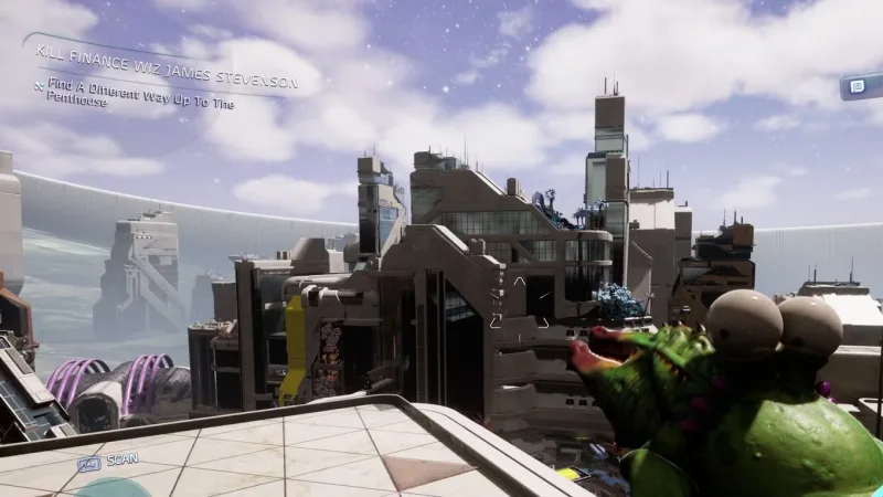 Rota alternativa para chegar ao penthouse de James Stevenson