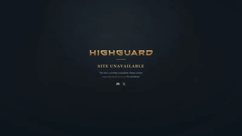 Site Oficial de Highguard Fica Indisponível, Aumentando Receios Sobre o Futuro do Jogo