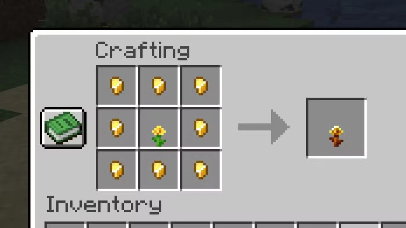 How to Craft Golden Dandelions in Minecraft