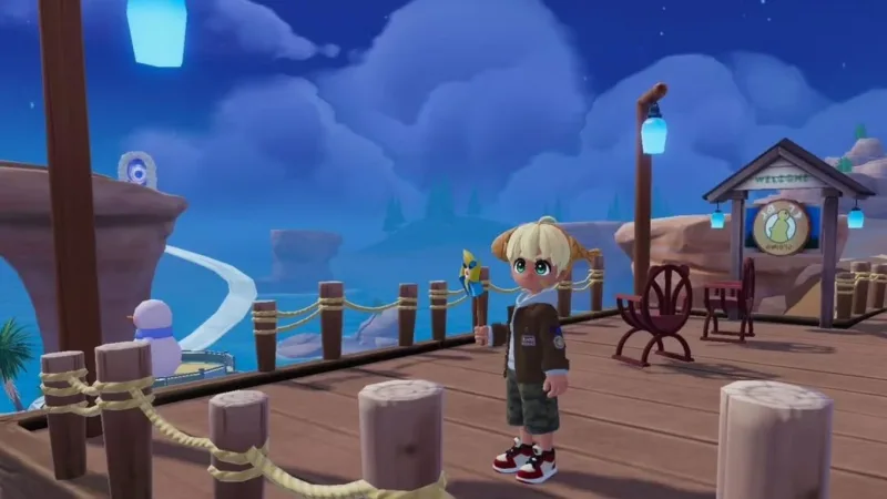 Onde encontrar o bastão de trekking do Naughty em Heartopia