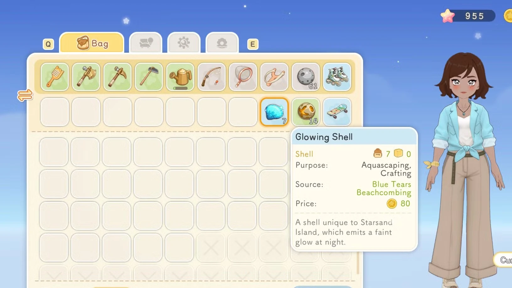 How to Find Glowing Shells in Starsand Island