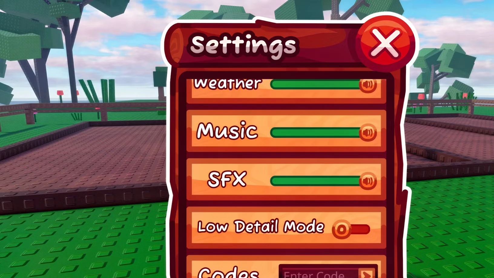 Roblox Garden Horizons Codes