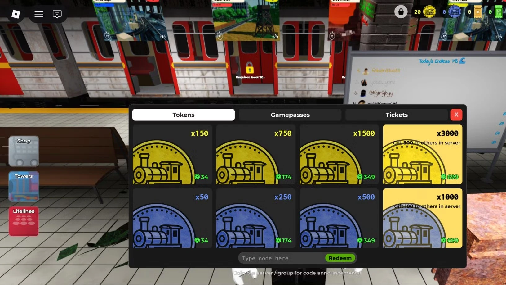 Roblox Iron Rail Defense Codes