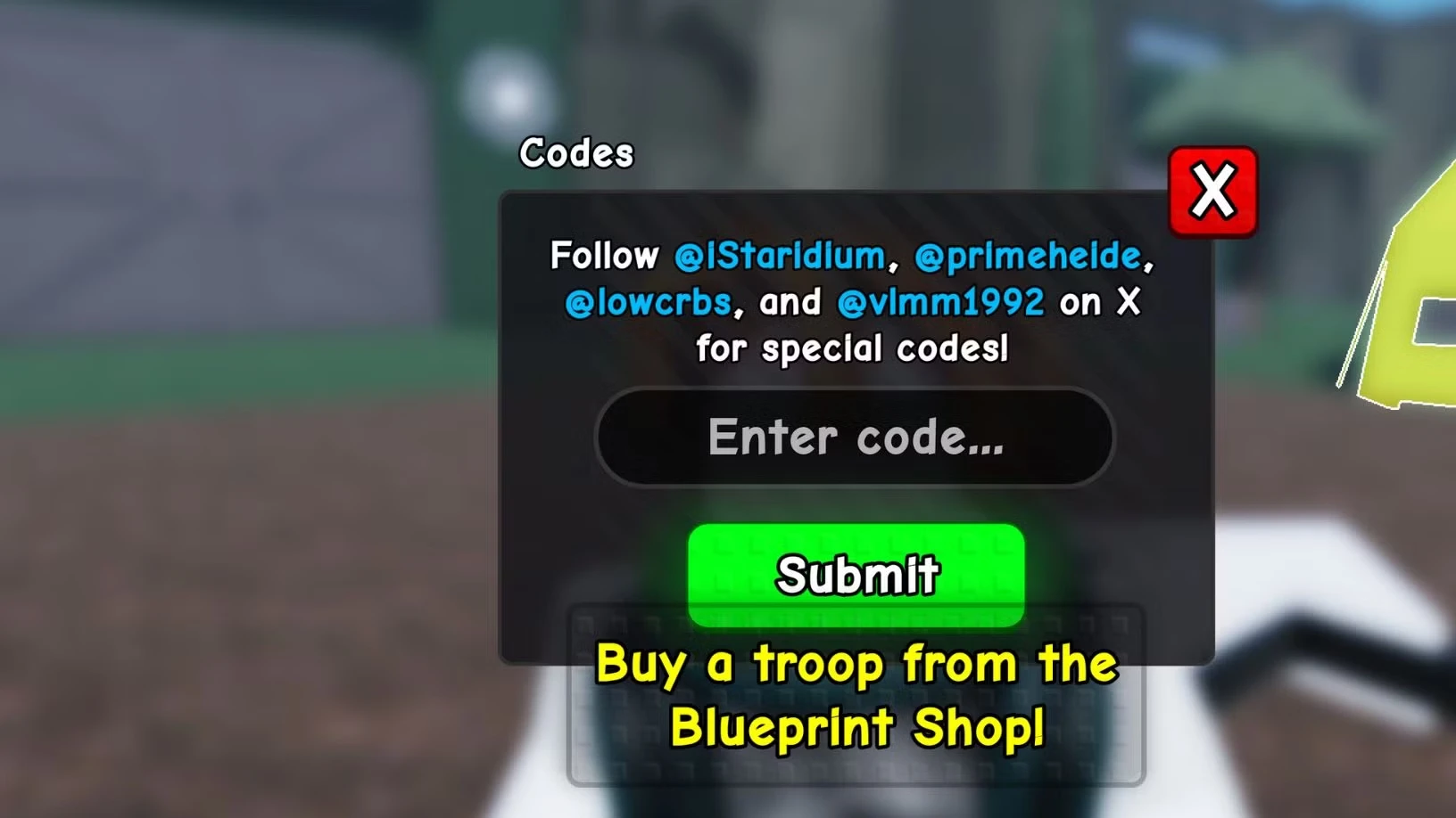 Roblox Make a Military Army Codes