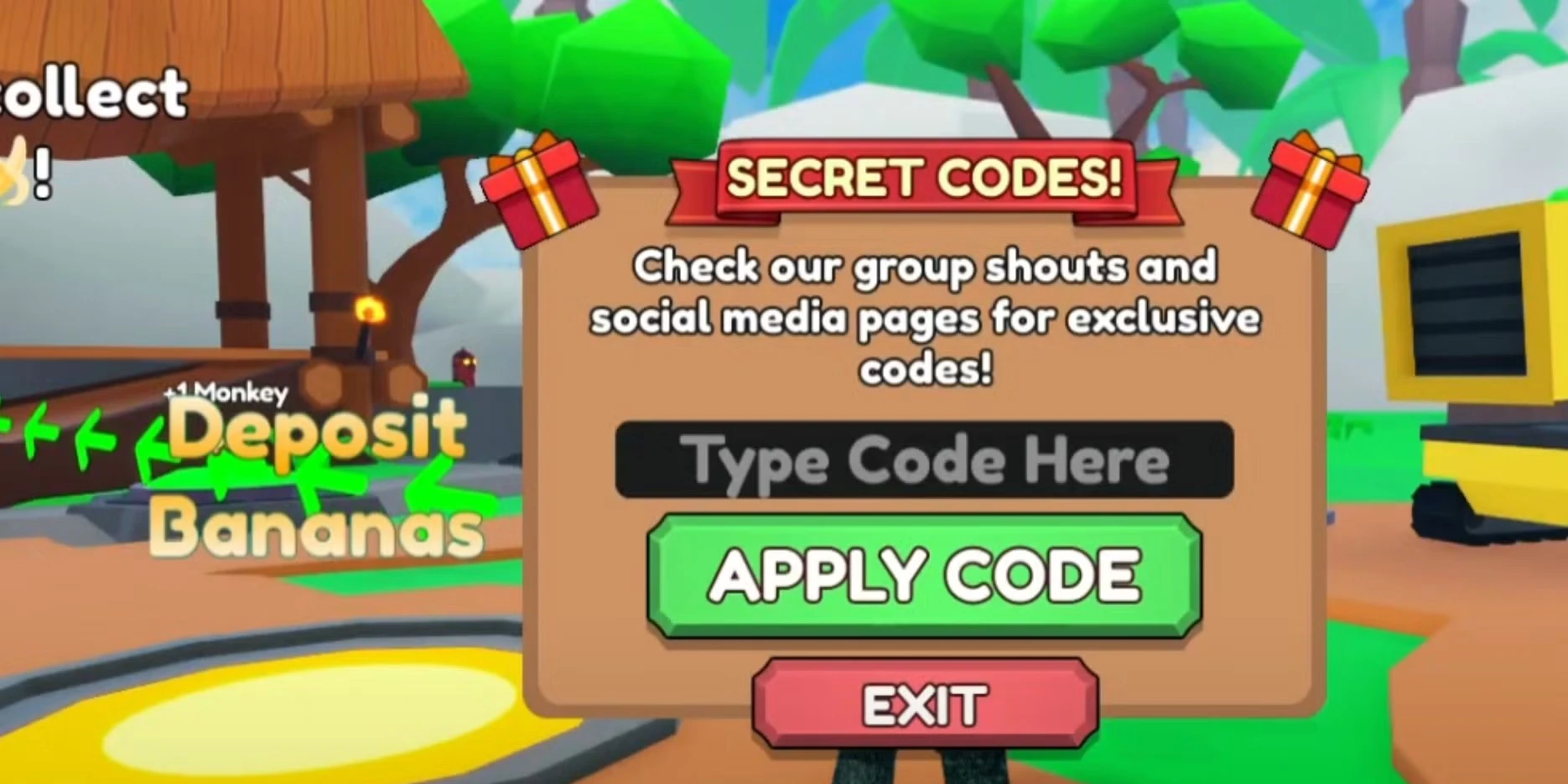 Roblox: Monkey Tycoon Codes