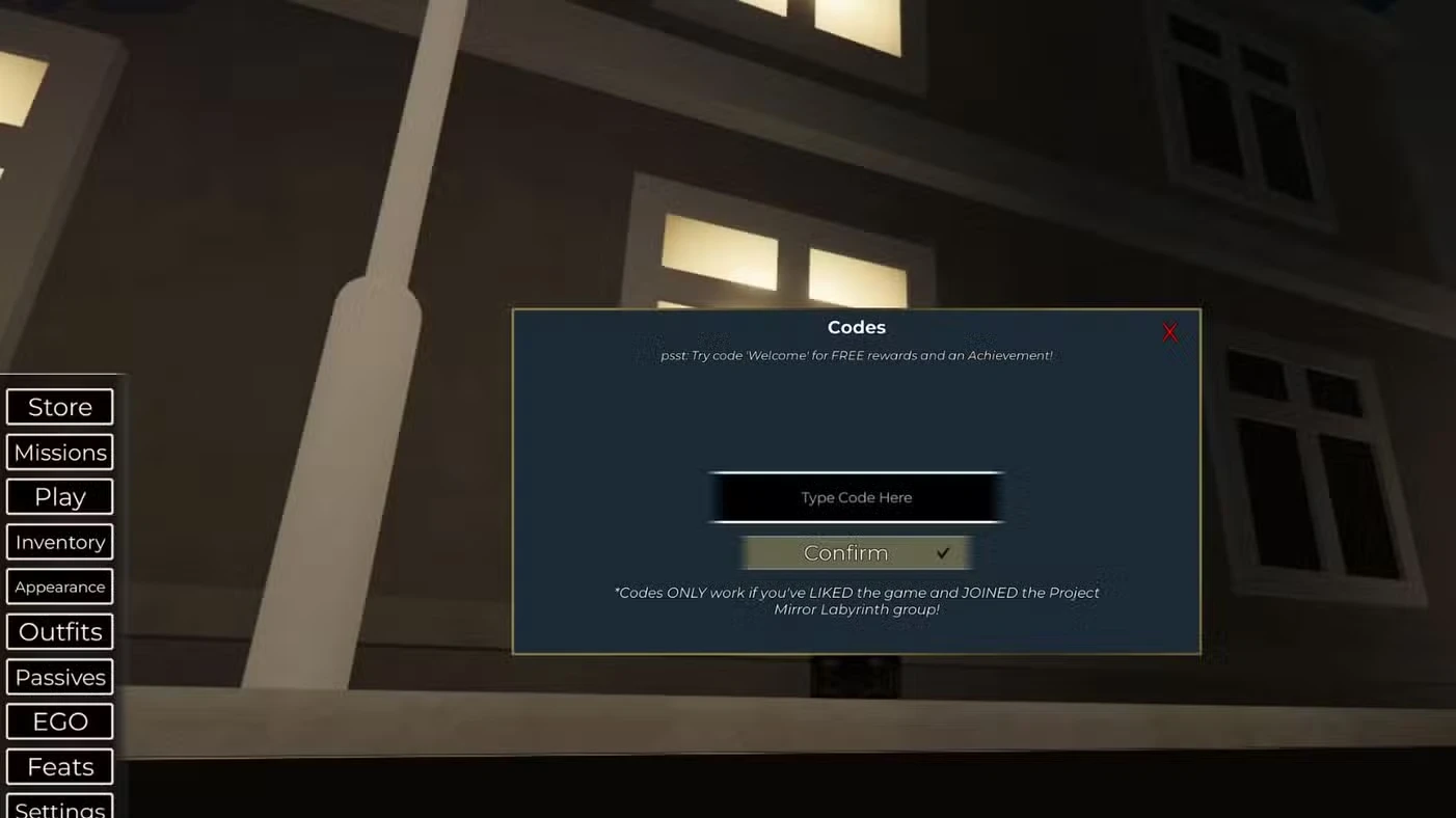 Roblox Project Mirror Labyrinth Codes