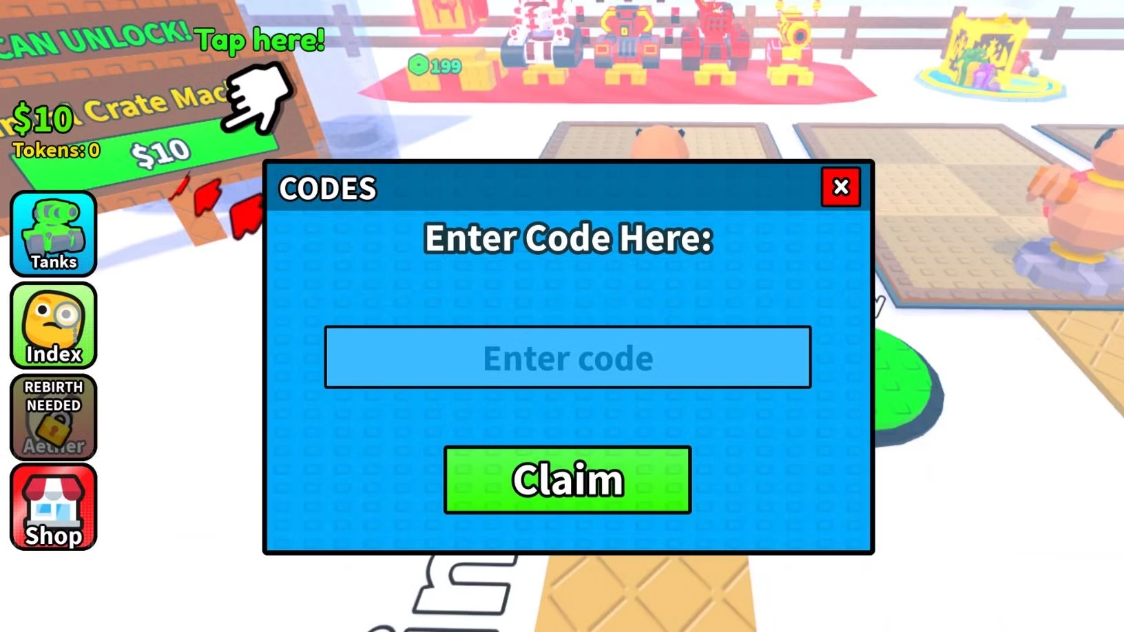 Roblox Unbox Your Tank Codes
