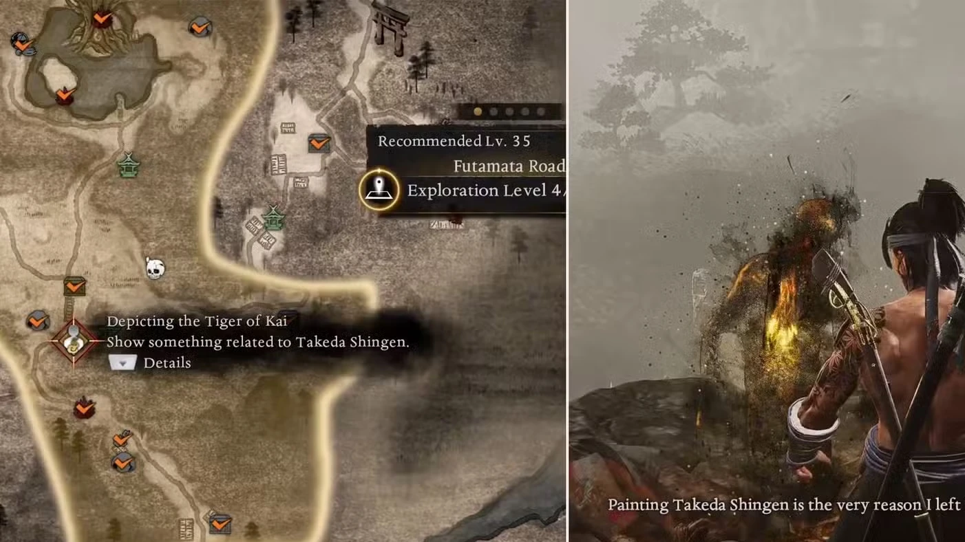 Something Related To Takeda Shingen Location In Nioh 3 (Depicting The Tiger Of Kai)