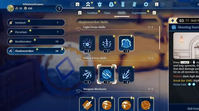 Pontos de habilidade em Towerborne: como obter e distribuir