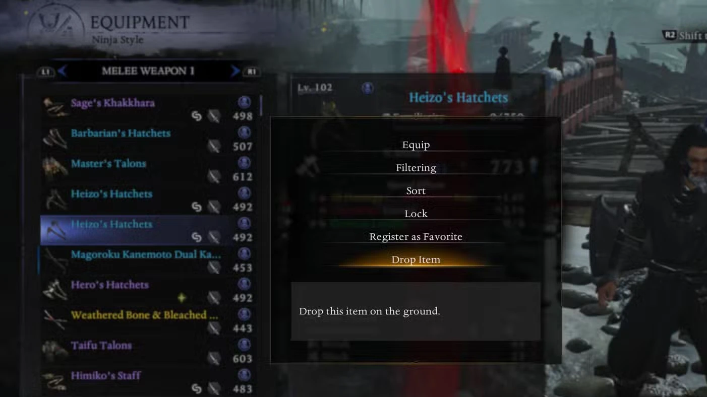 What To Do With Extra Gear in Nioh 3