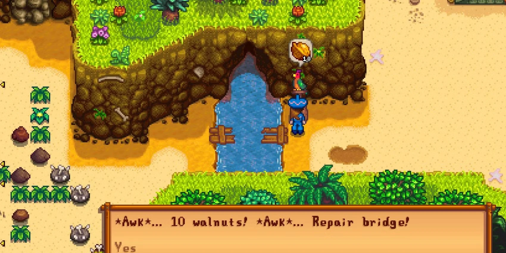 Where To Find Every Ginger Island Fossil In Stardew Valley