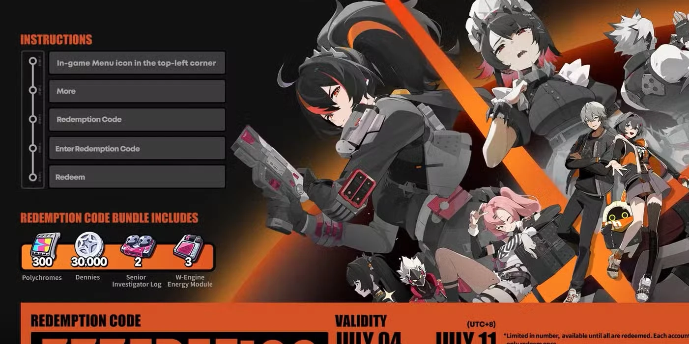 ZZZ Codes (All Active Zenless Zone Zero Codes)