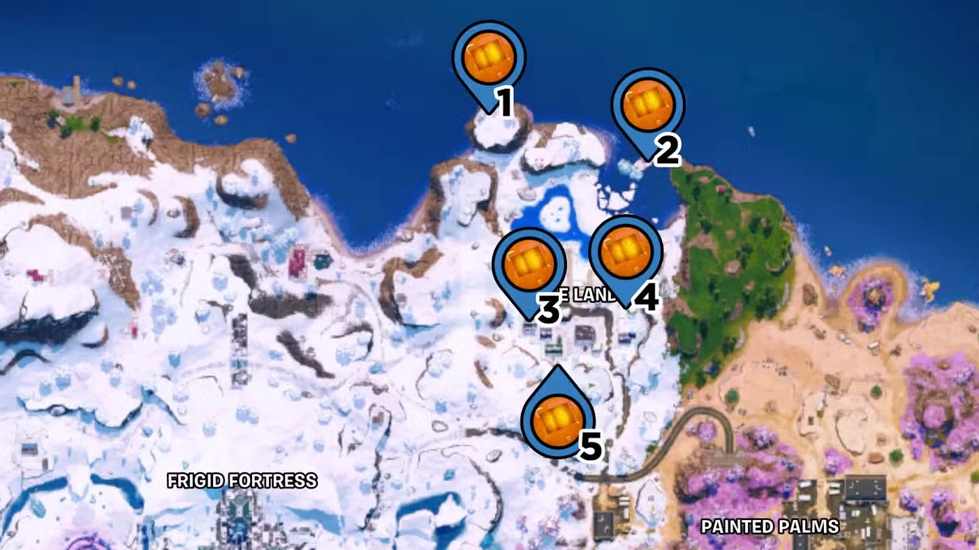 All chaos cube locations in Fortnite Chapter 7 Season 2