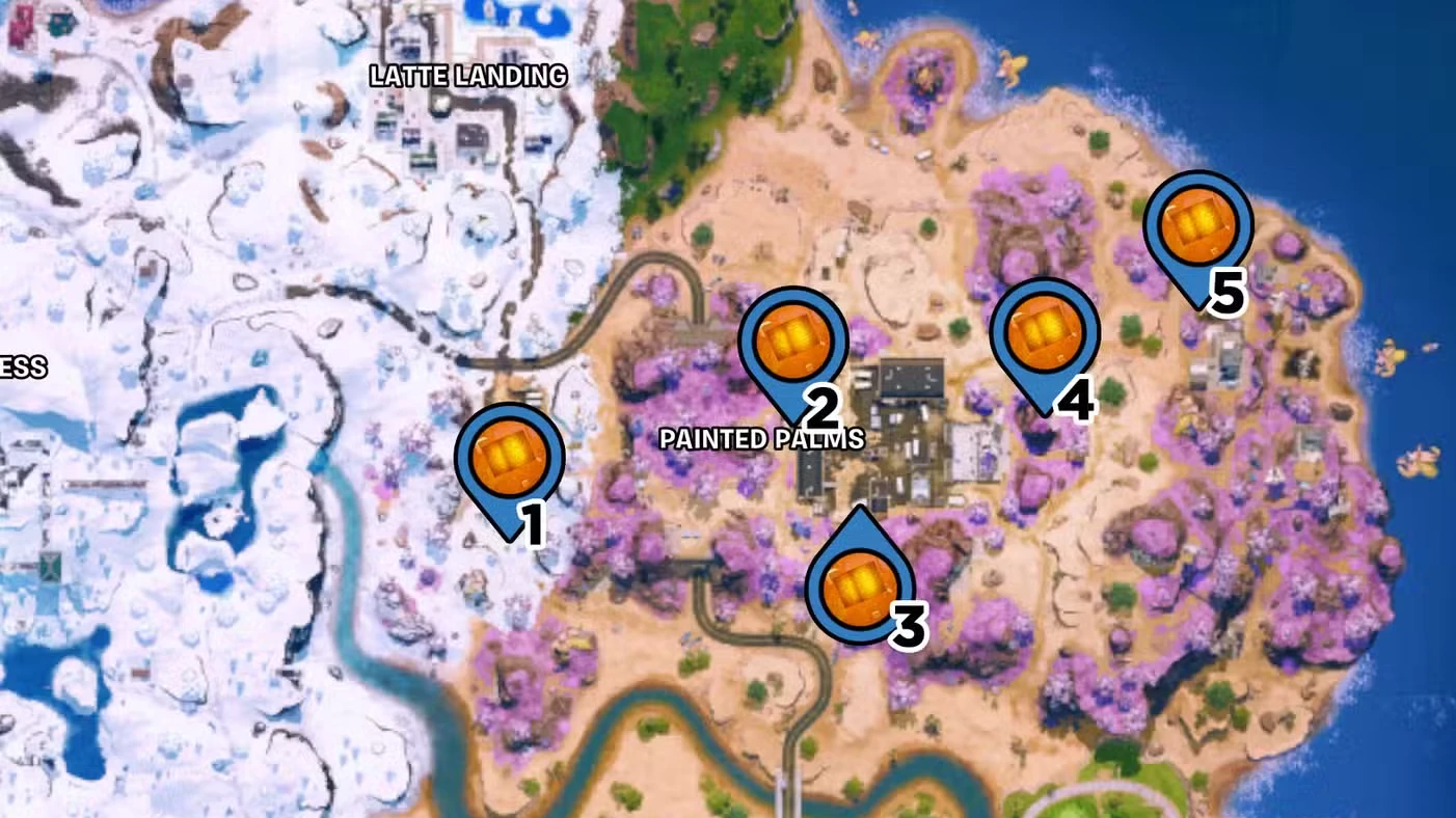 All chaos cube locations in Fortnite Chapter 7 Season 2