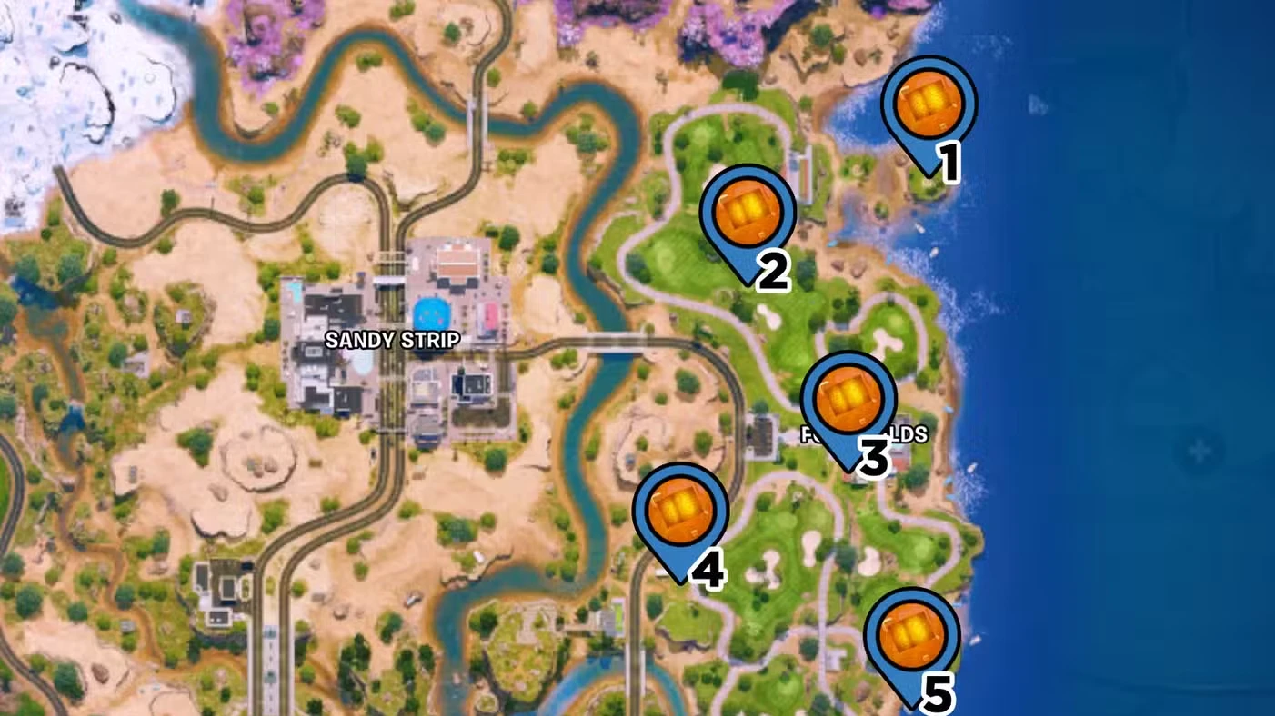 All chaos cube locations in Fortnite Chapter 7 Season 2