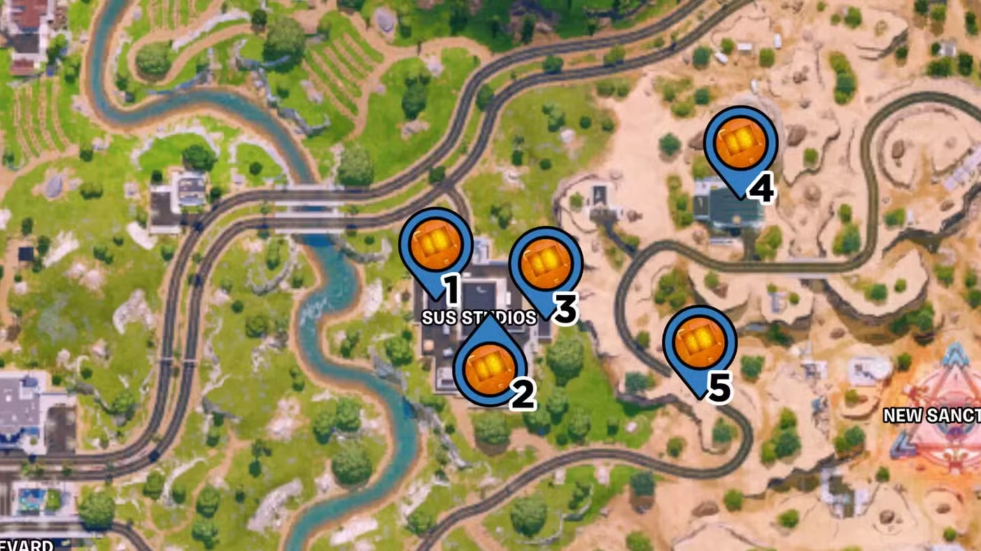 All chaos cube locations in Fortnite Chapter 7 Season 2
