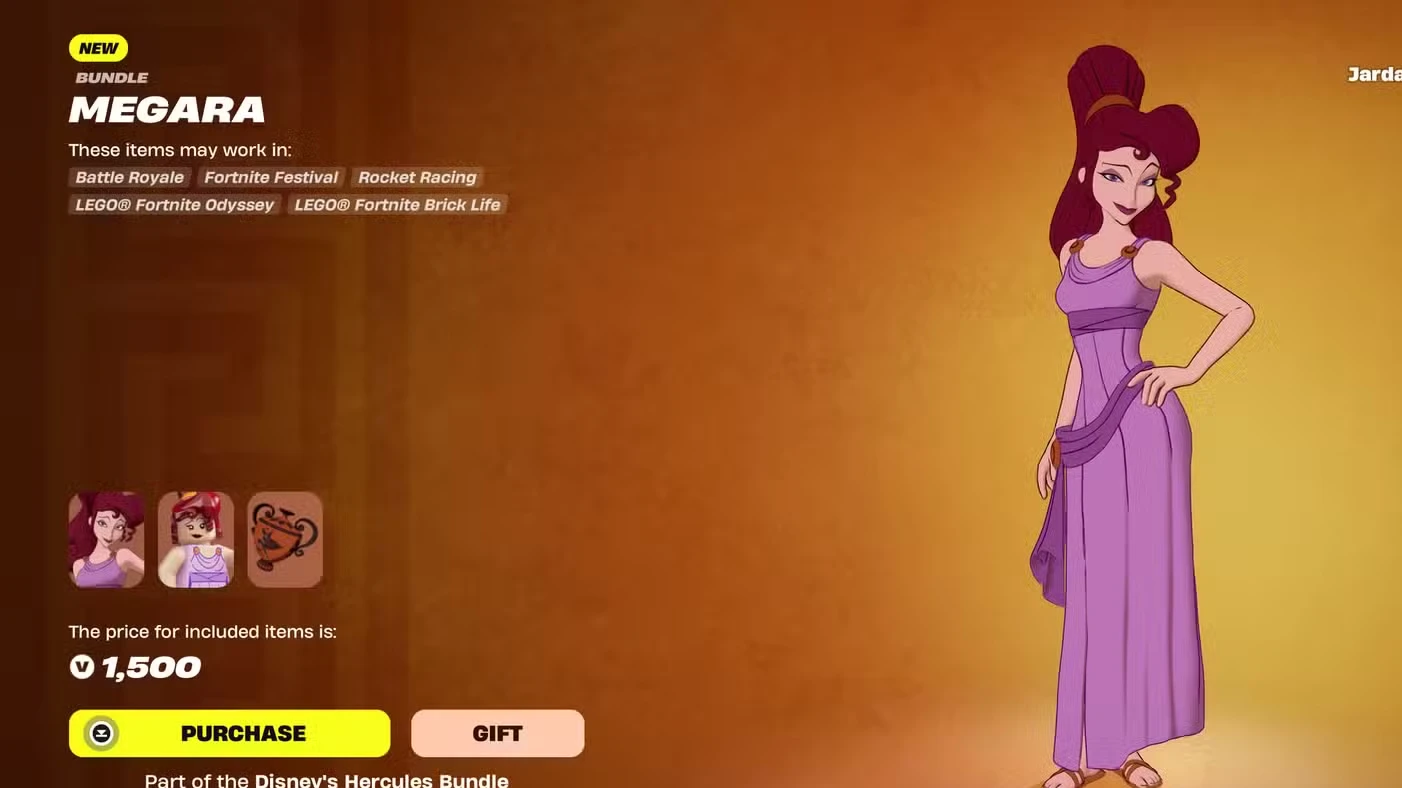 All Disney Hercules Skins in Fortnite & Prices