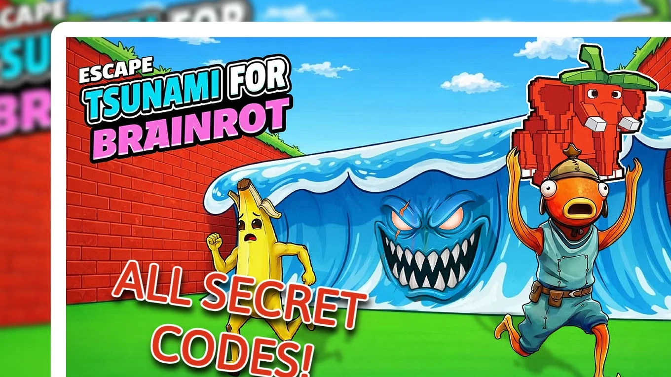 All Escape Tsunami For The Brainrots Codes in Fortnite