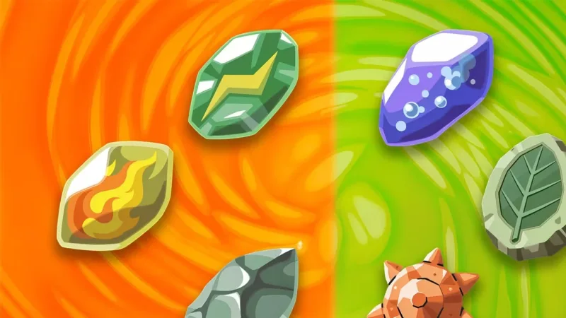 Localização de todas as Pedras de Evolução em Pokémon FireRed e LeafGreen