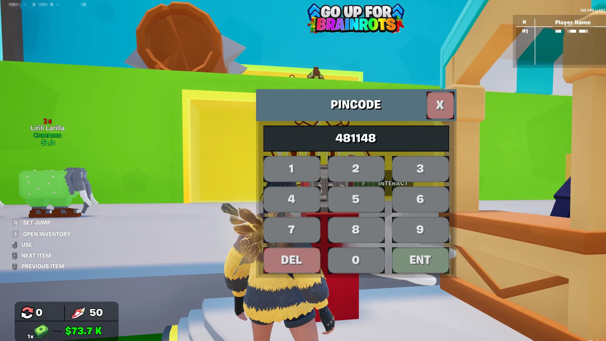 All Go Up For Brainrots Codes in Fortnite