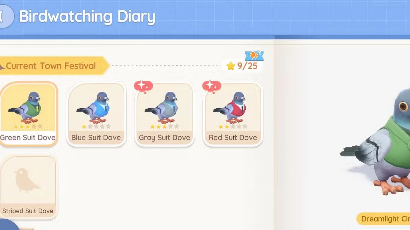 All Suit Dove Locations in Heartopia