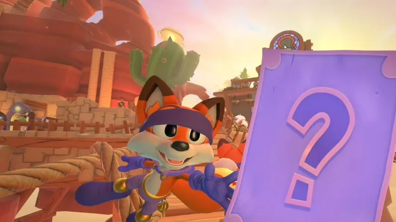 Localização de todas as letras e da página escondida em Wrestful Retreat — New Super Lucky’s Tale