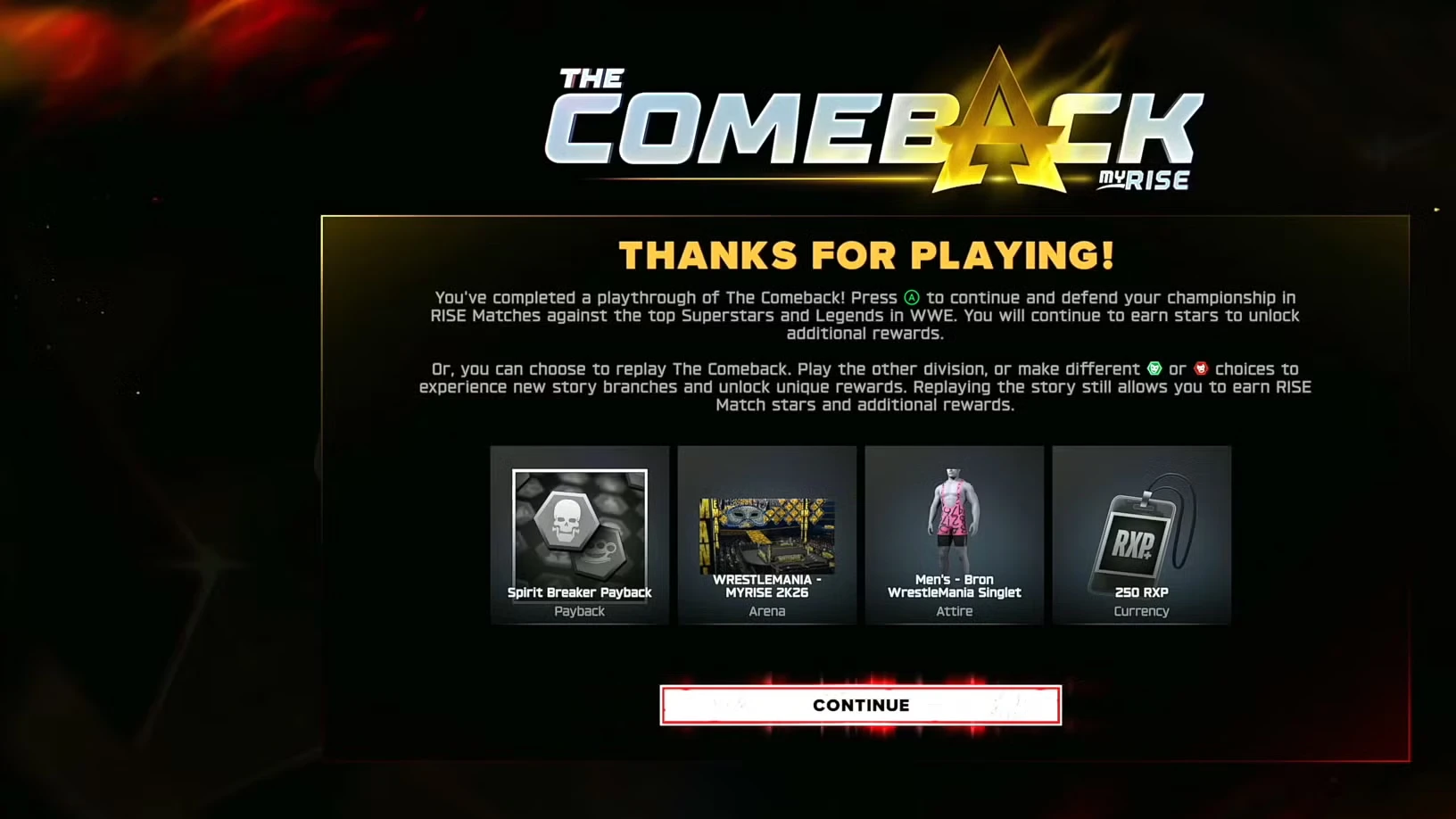 All WWE 2K26 MyRISE Unlockables and Rewards