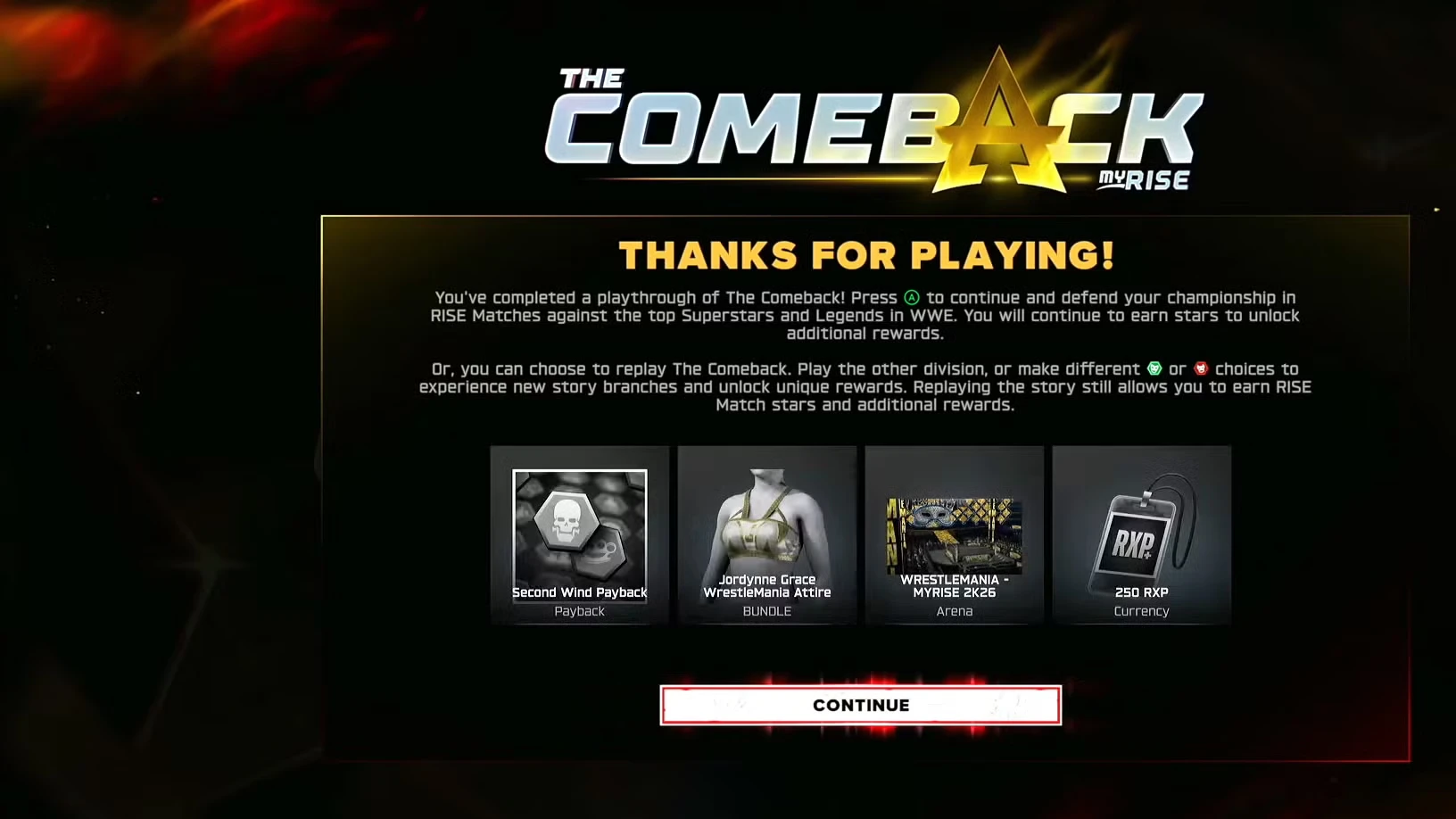 All WWE 2K26 MyRISE Unlockables and Rewards