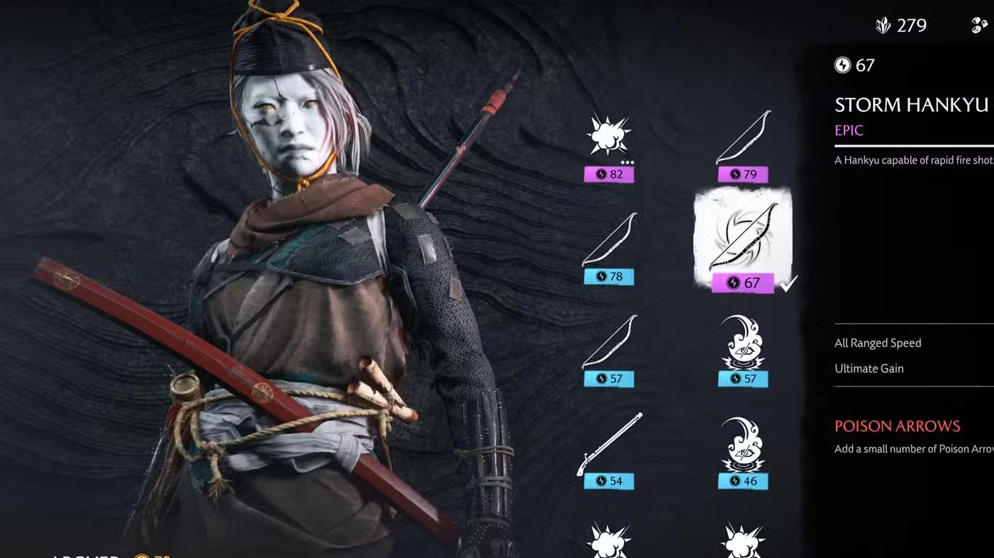 Best Build for Archer in Ghost of Yotei Legends