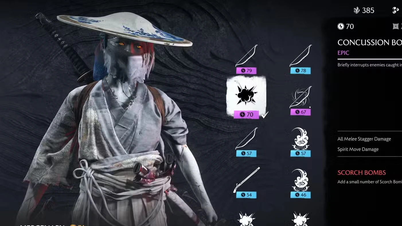 Best Build for Mercenary in Ghost of Yotei Legends
