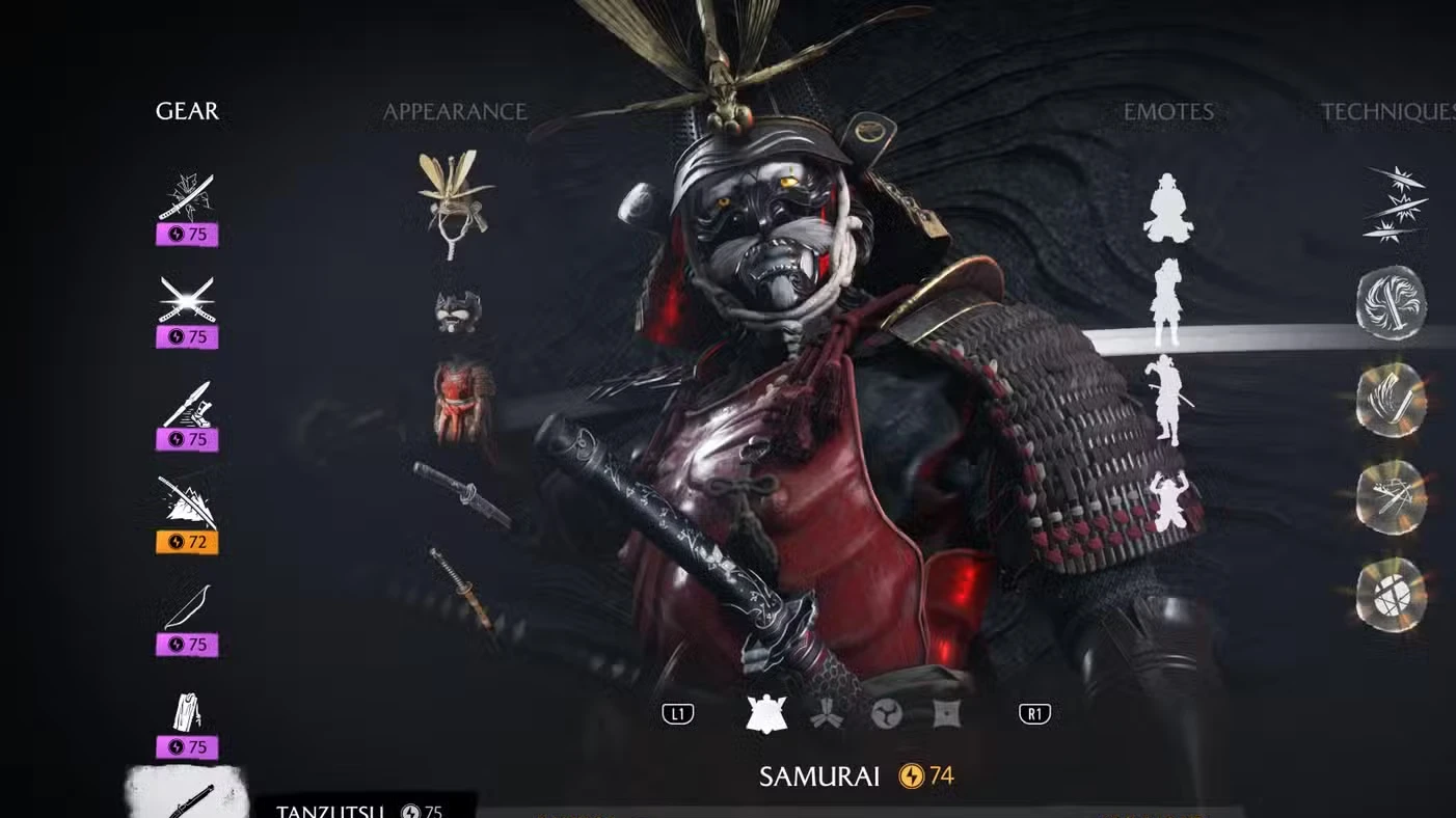 Best Build for Samurai in Ghost of Yotei Legends