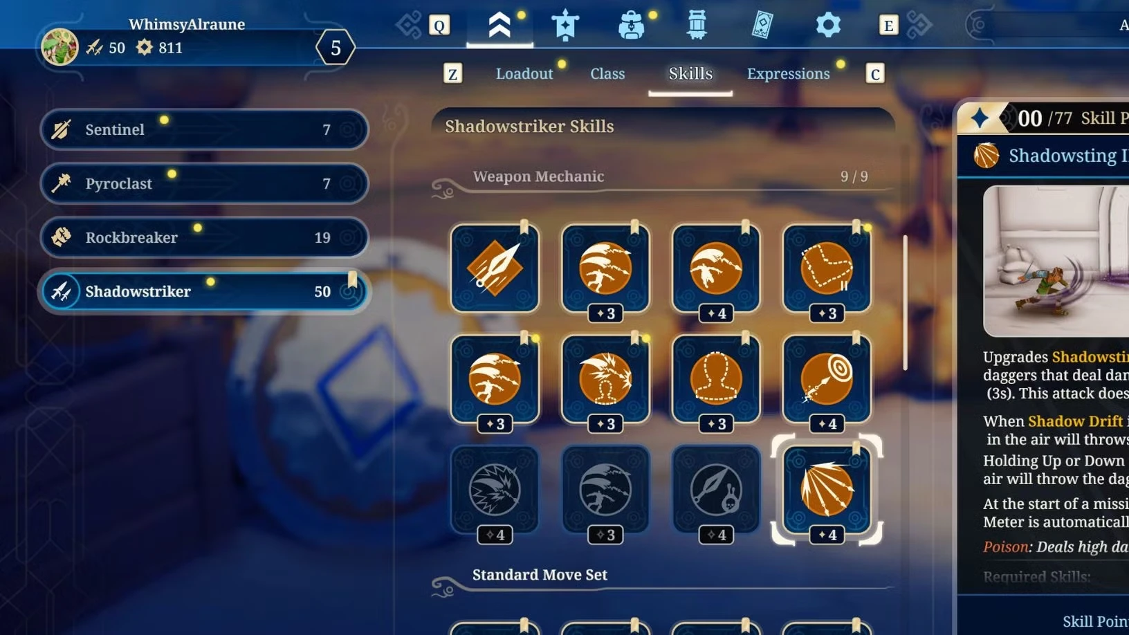 Best Shadowstriker Skills and Gear in Towerborne
