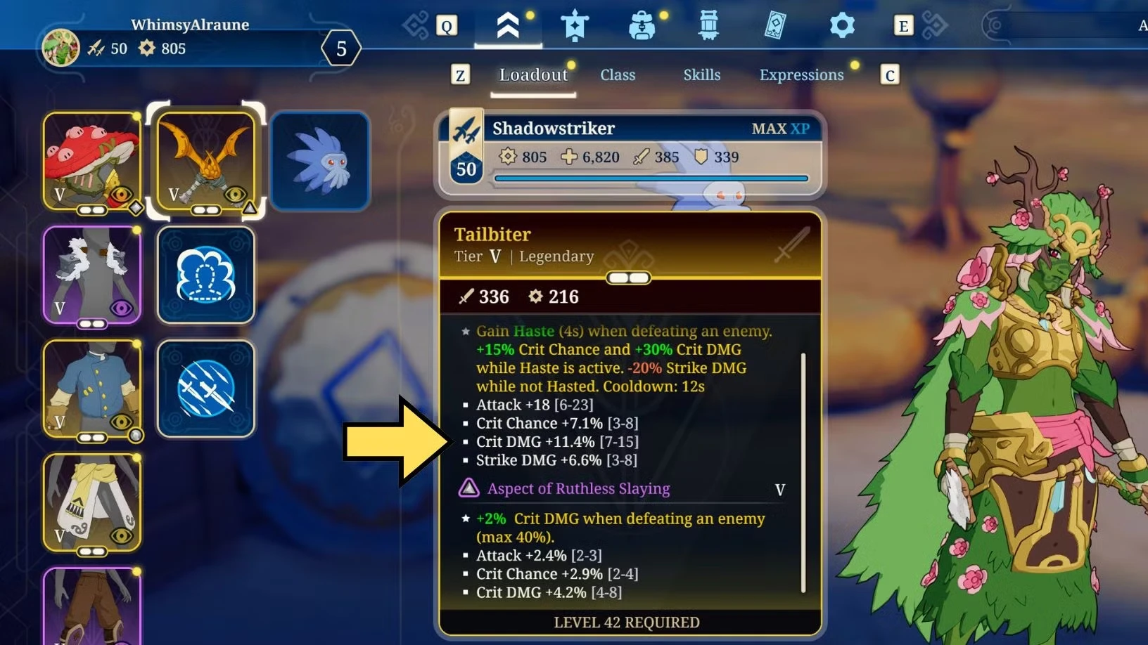 Best Shadowstriker Skills and Gear in Towerborne