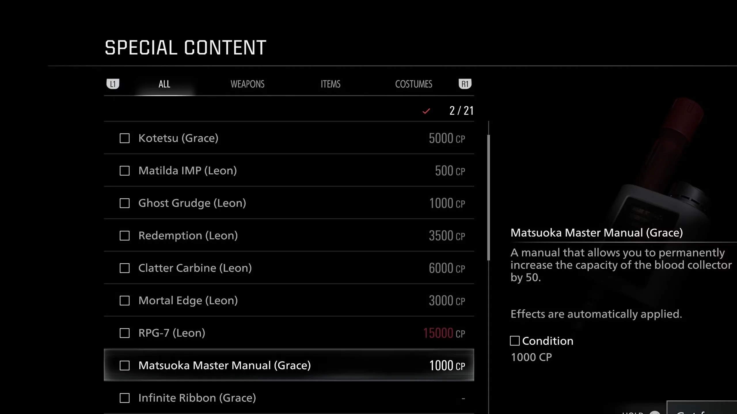Best Special Content to Unlock First in RE9