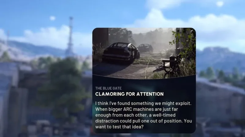 Missão Clamoring for Attention em ARC Raiders — passos e recompensas