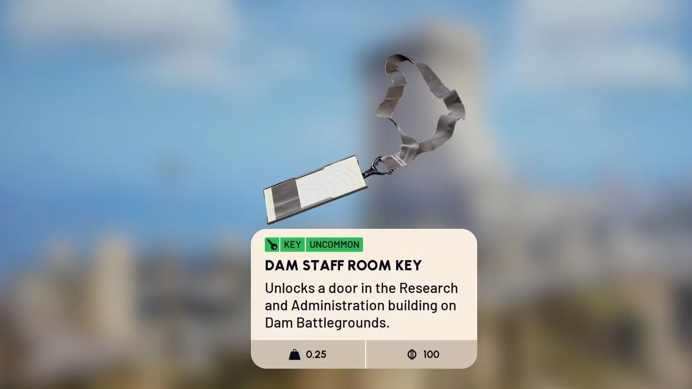 Dam Staff Room Key in ARC Raiders