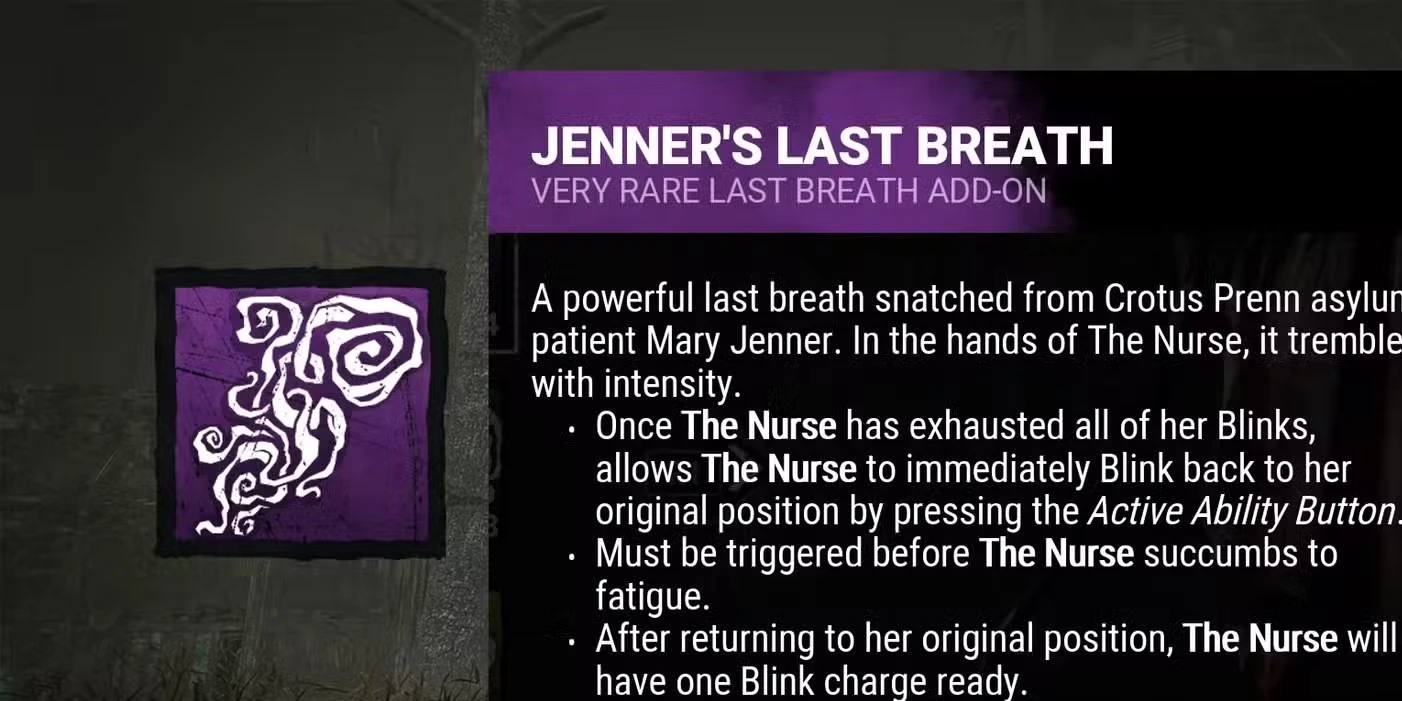Dead by Daylight: Best Builds for The Nurse