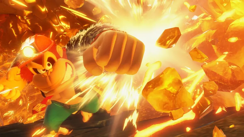 Donkey Kong Bananza foca na força bruta para se distanciar de Mario