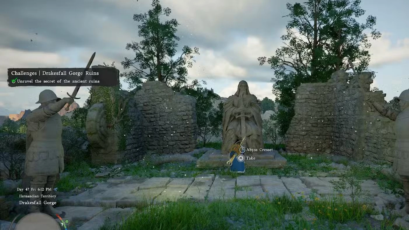 Drakesfall Gorge Statues Puzzle Solution in Crimson Desert