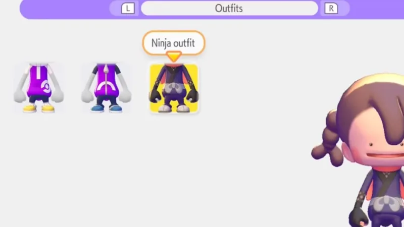 Mudar aparência e roupas do personagem em Pokopia