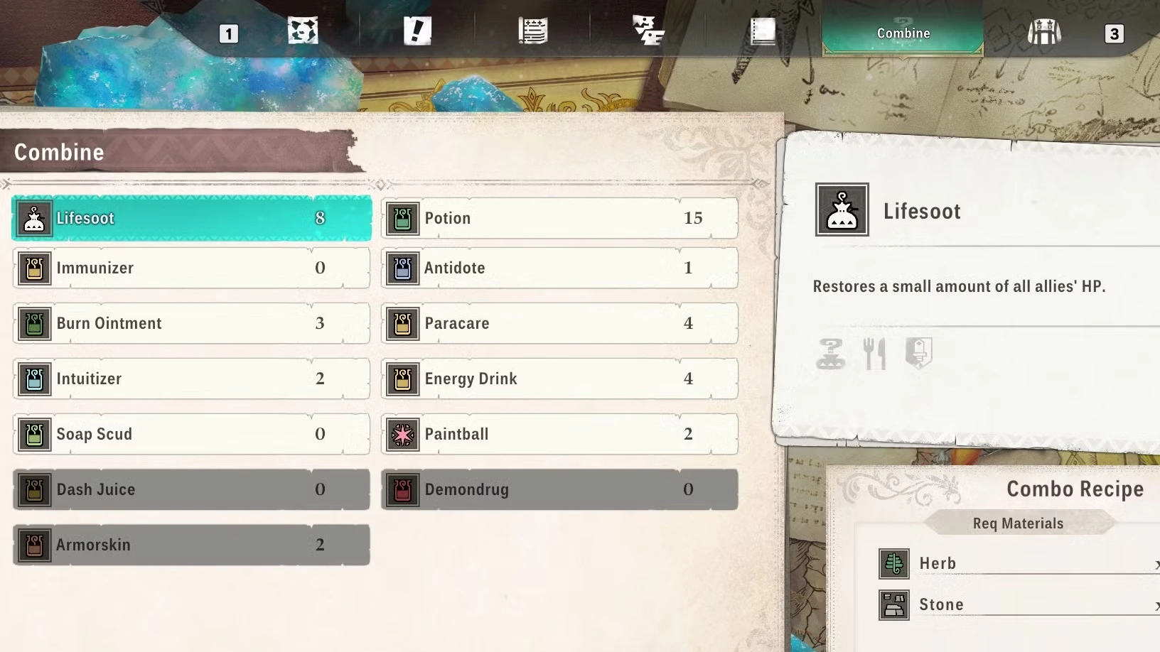How to Craft Items in Monster Hunter Stories 3